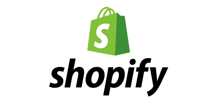 Green and white Shopify logo featuring a shopping bag with the letter "S" on it, ideal for any digital marketing freelancer.